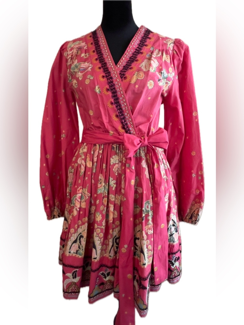 Anthropologie Raquel Embroidered Mini Dress XS ~ NWT
